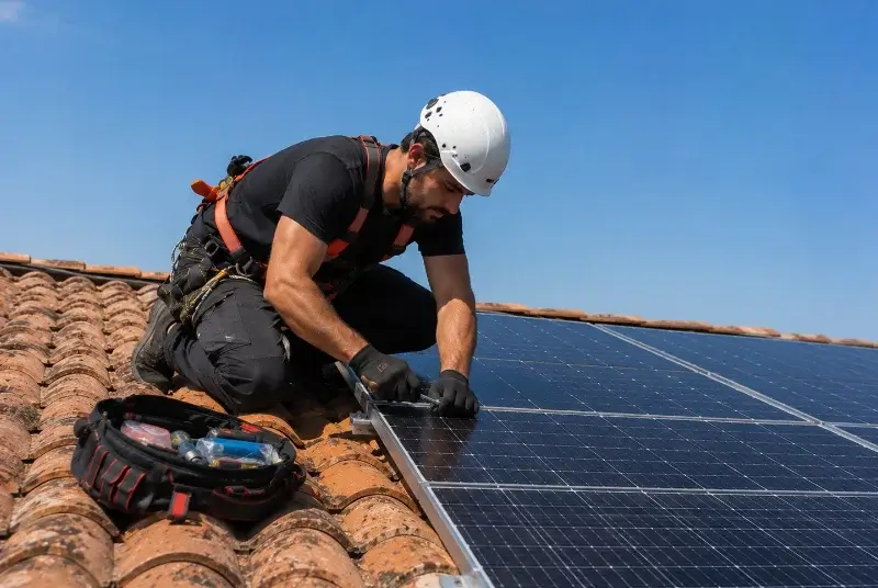 Maintenance et monitoring de panneaux solaires à Saivres